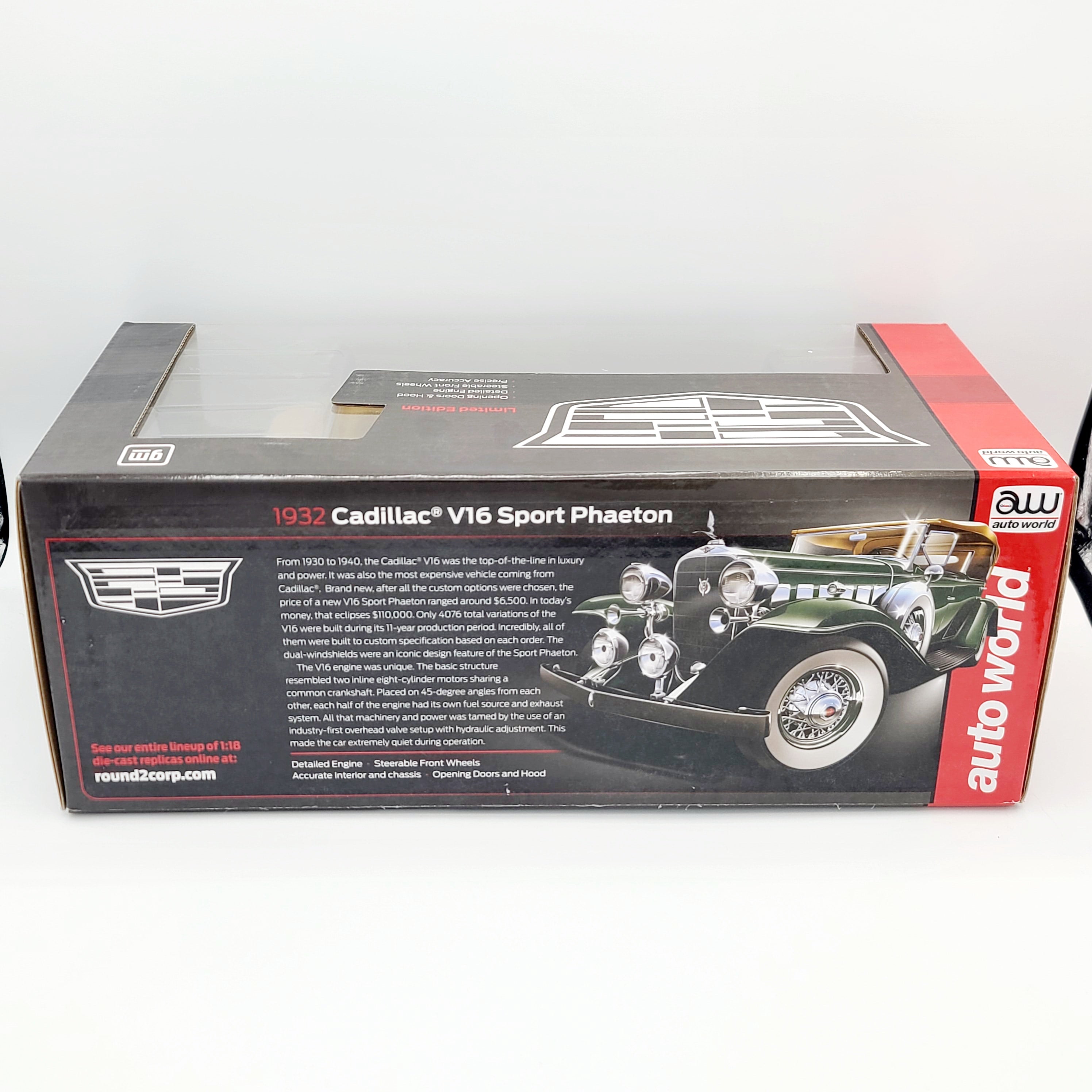 Auto World '32 Cadillac V16 Sport Phaeton - 1:18 Scale Replica(2022)
